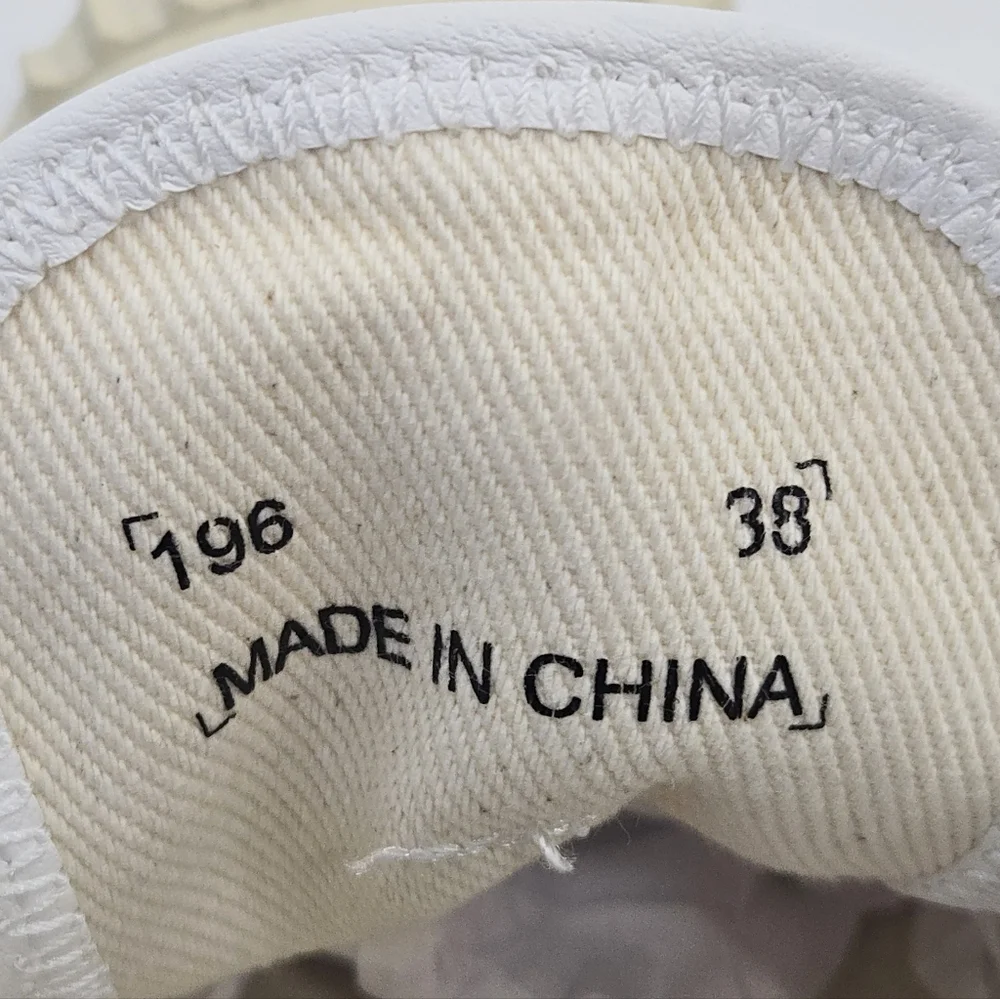 Acne‎ Studios Sneakers Brady Cream Cotton Canvas - Picture 12 of 15